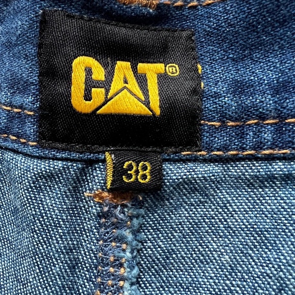 Caterpillar Cat Shorts Workwear Carpenter Style Size 38 High Waist 100% Cotton - Picture 7 of 8